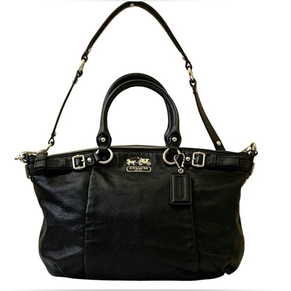 Super Stylish Coach Madison Black Leather Convertible...